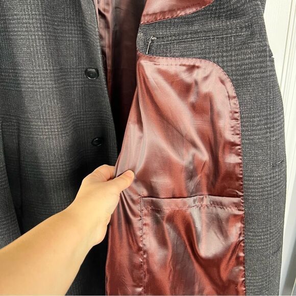 Sz 2X Daniel Hechter Paris Men's Black Wool Overcoat $298 MSRP NWOT - Picture 10 of 13